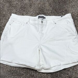 Torrid White Jean Shorts